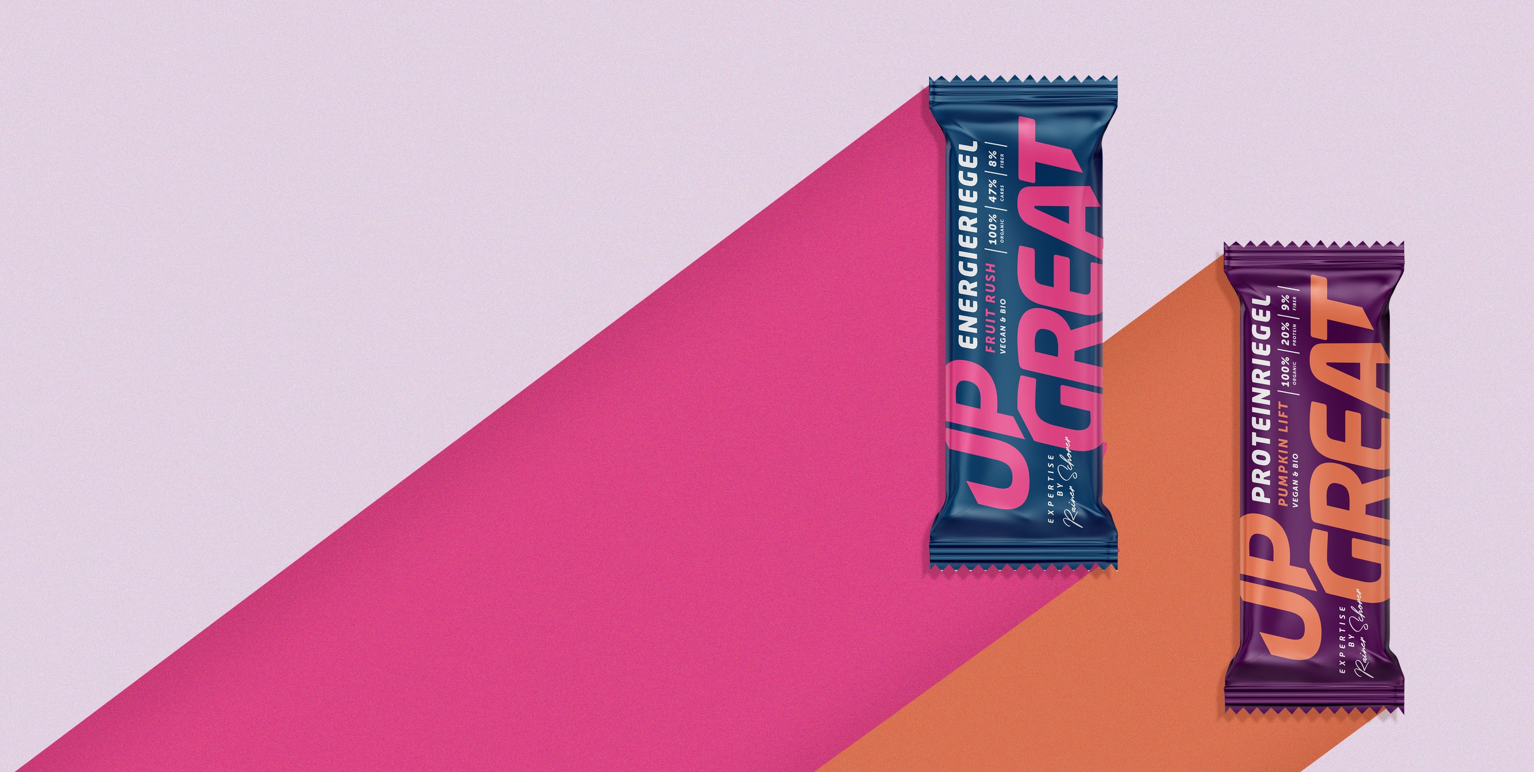 Upgreat Bio-Energie- und Bio-High- Protein Riegel ohne Zuckerzusatz